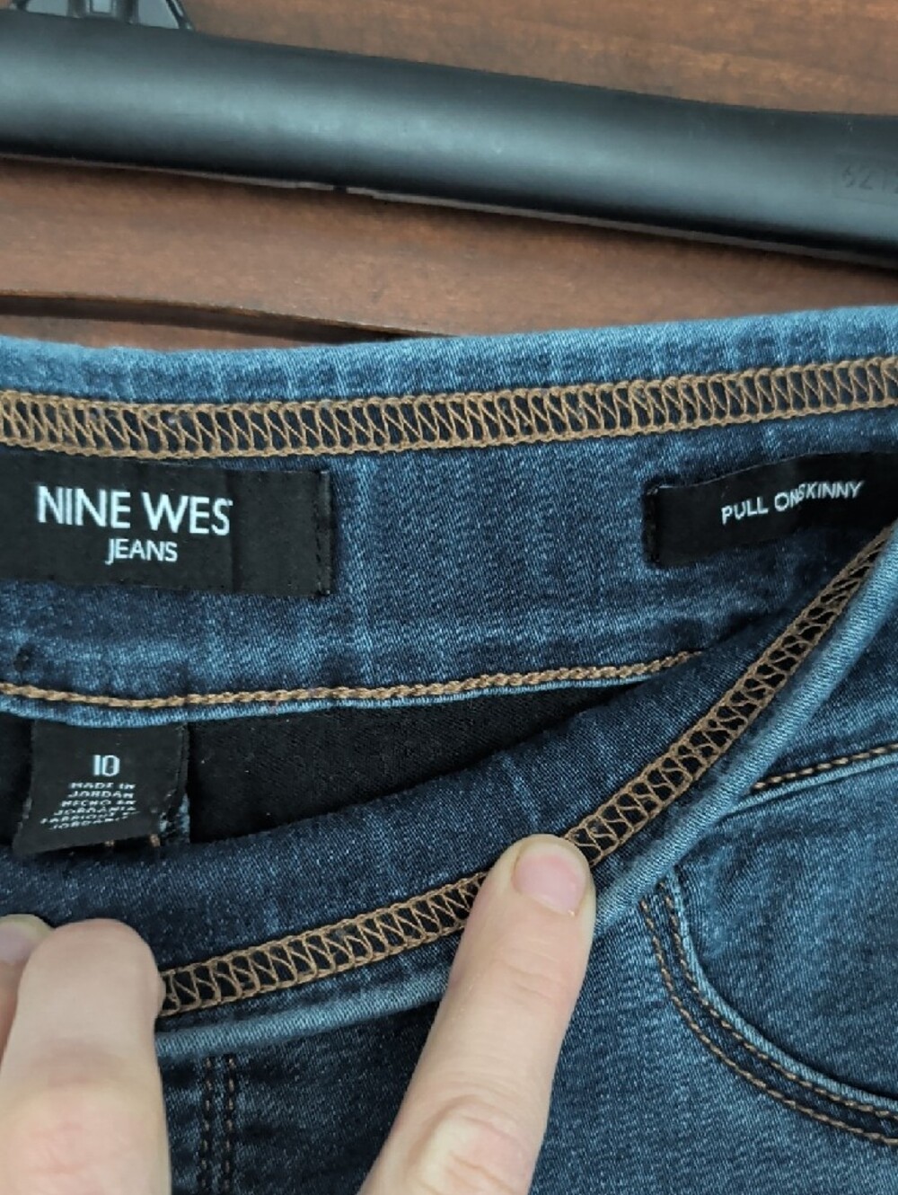 Nine West Stretch Pull On Skinny Jeans - Picture 2 of 5